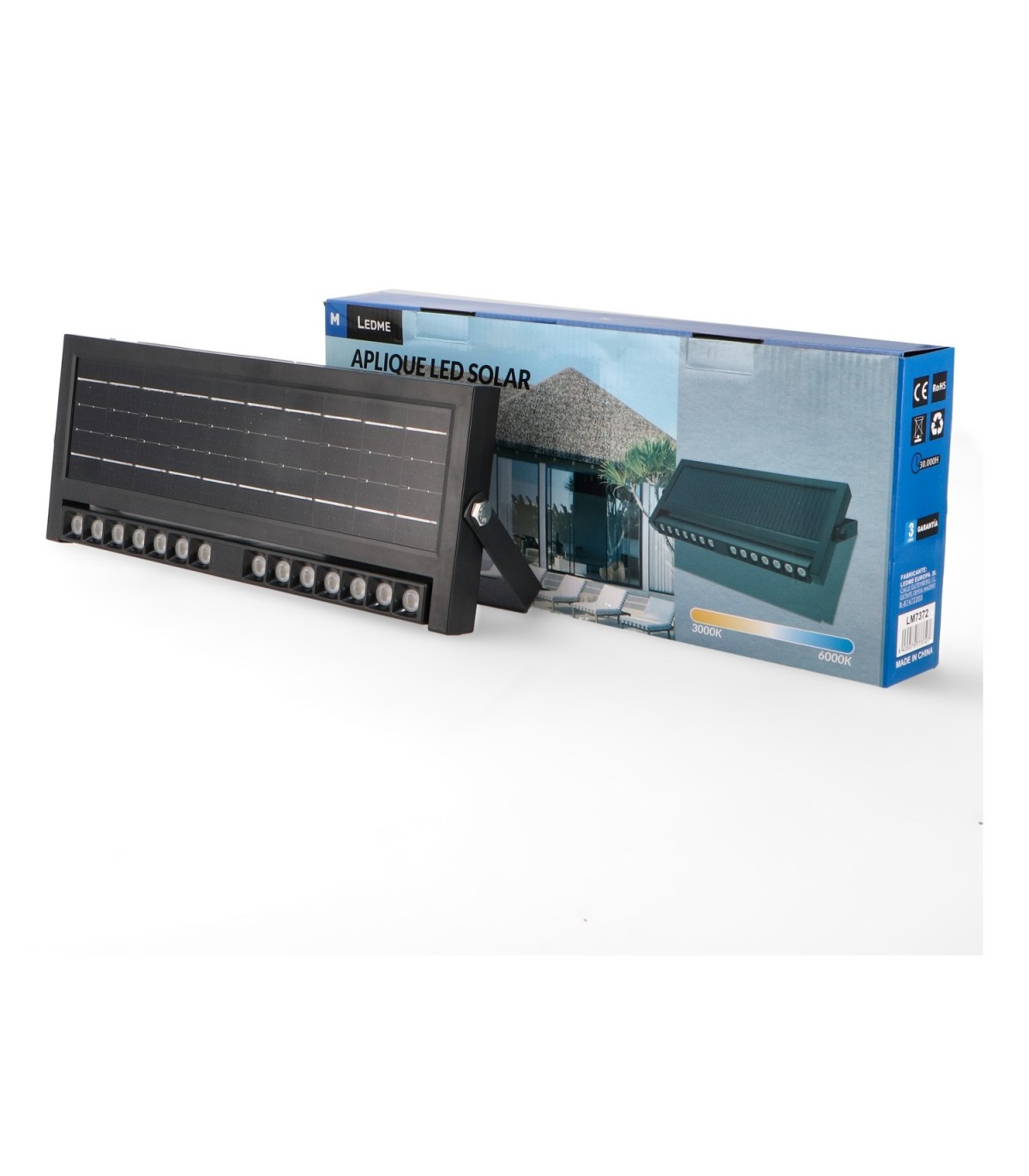 Aplique Led Solar VIENA PLUS 4.5W 450Lm IP54 CCT