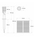 Kit 4 Estacas Led Solar ROXI 5W 100Lm IP65 Con Pincho
