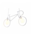 Lámpara de techo Bicycle Vintage 2xE27. Blanca.