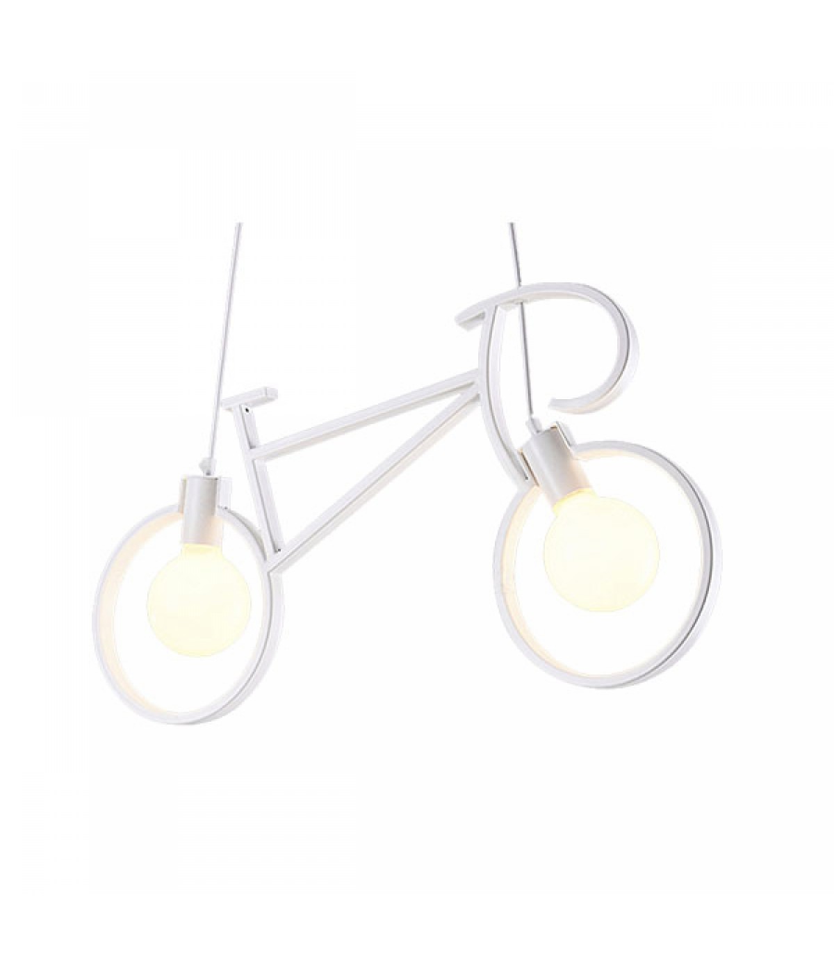 Lámpara De Techo Bicycle Vintage 2xE27 IP20 Blanca