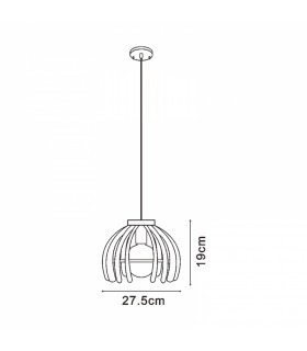 Lámpara Trang Black 1xE27 IP20