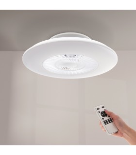 Ventilador WhitLine DC 40W 2700Lm 5 Aspas Blanco CCT