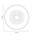 Ventilador WhitLine DC 40W 2700Lm 5 Aspas Blanco CCT
