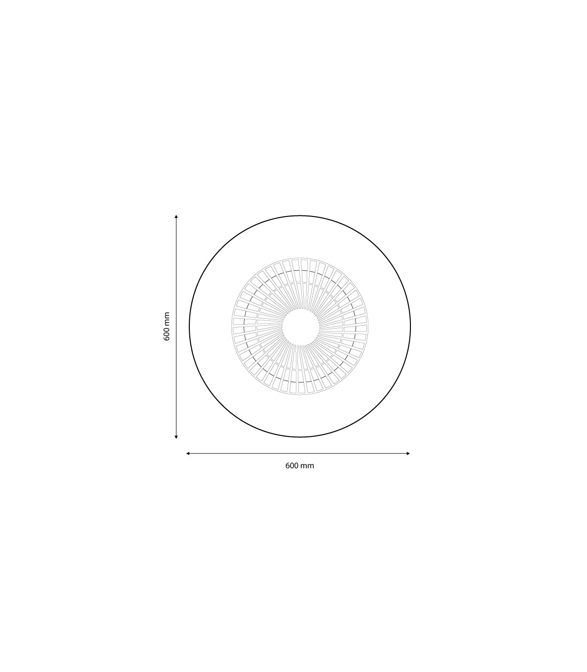 Ventilador WhitLine DC 40W 2700Lm 5 Aspas Blanco CCT