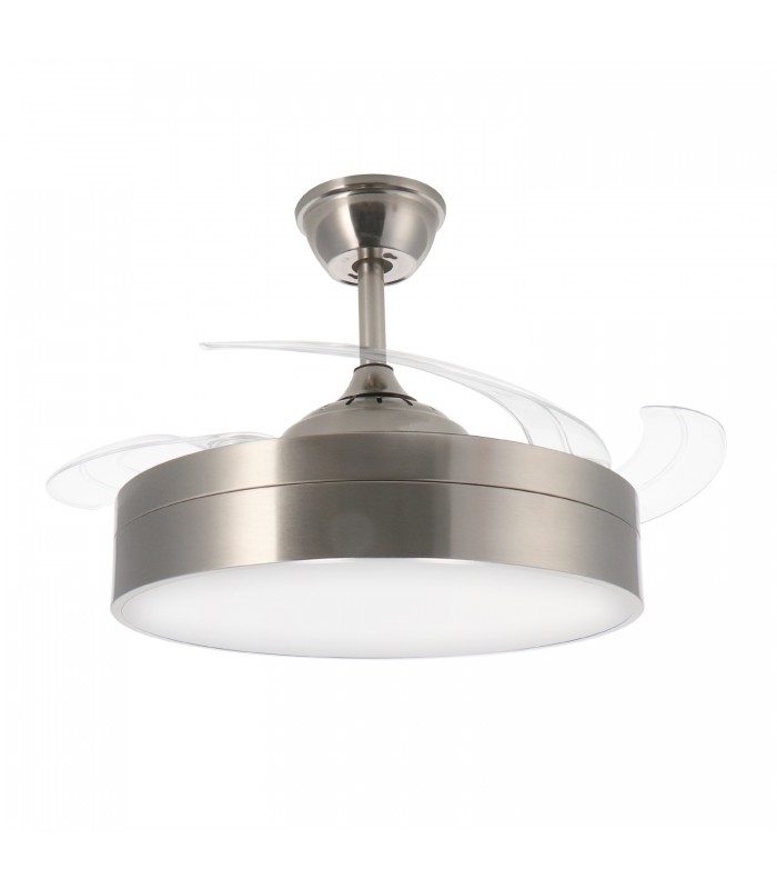 Ventilador de techo Messe APP DC 72W 3360Lm Niquel 4 Aspas CCT