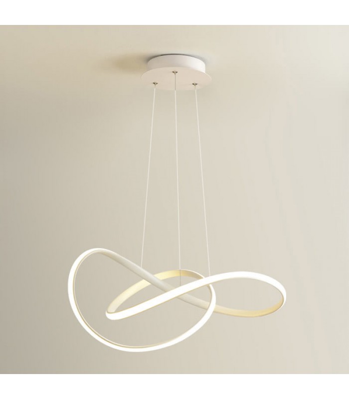 Lámpara Colgante SWIRL BLANCO 58W 5220Lm CCT