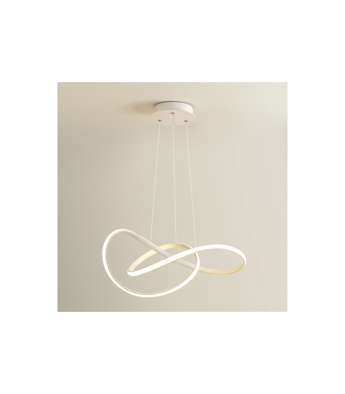 Lámpara Colgante SWIRL BLANCO 58W 5220Lm CCT