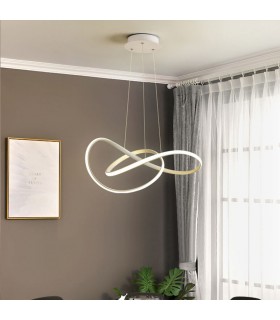 Lámpara Colgante SWIRL BLANCO 58W 5220Lm CCT