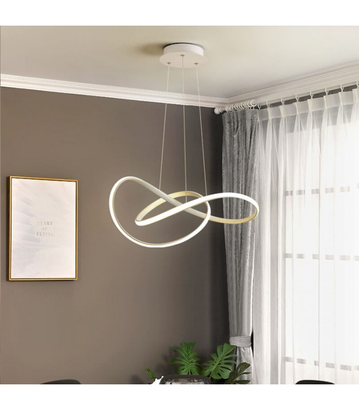Lámpara Colgante SWIRL BLANCO 58W 5220Lm CCT