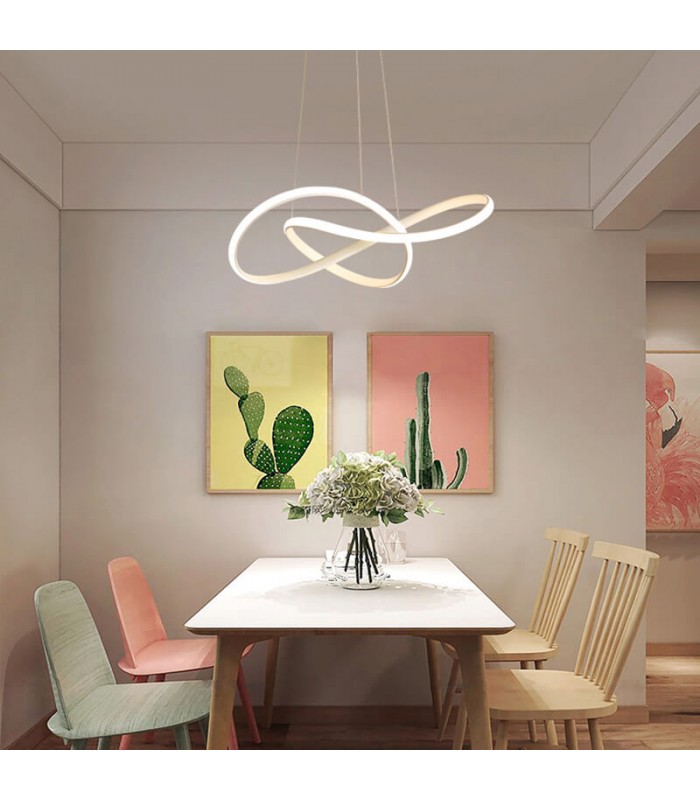 Lámpara Colgante SWIRL BLANCO 58W 5220Lm CCT