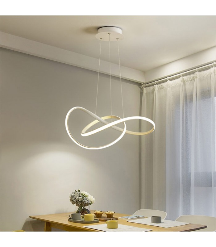 Lámpara Colgante SWIRL BLANCO 58W 5220Lm CCT