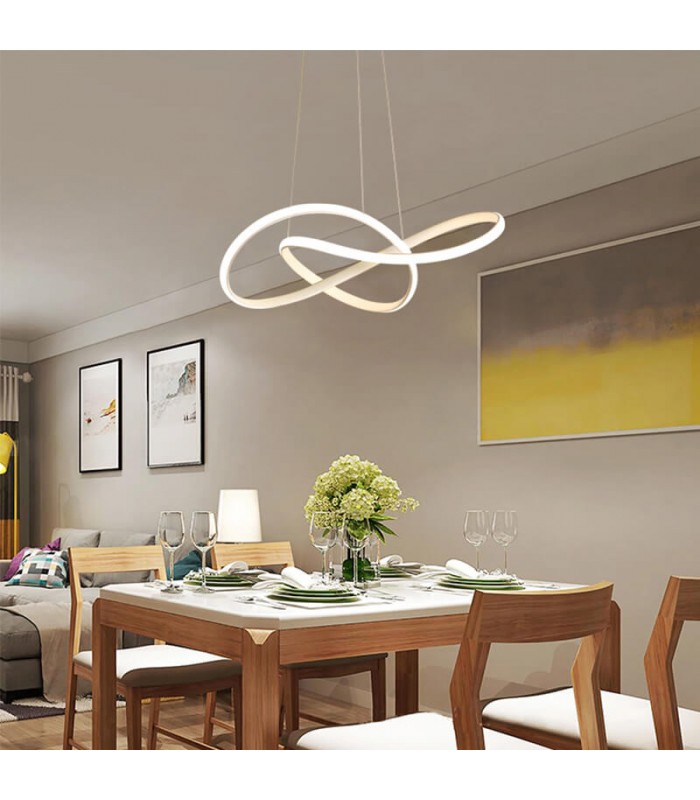 Lámpara Colgante SWIRL BLANCO 58W 5220Lm CCT