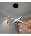 Lámpara Colgante SWIRL NEGRO 58W 5220Lm CCT