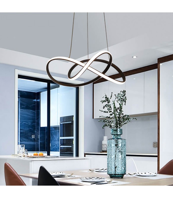 Lámpara Colgante SWIRL NEGRO 58W 5220Lm CCT