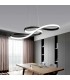 Lámpara Colgante RUHU NEGRO 45W 4050Lm CCT