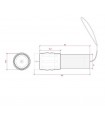 Linterna Aluminio Ultrabrillo 3W ZOOM 3R03-AAA