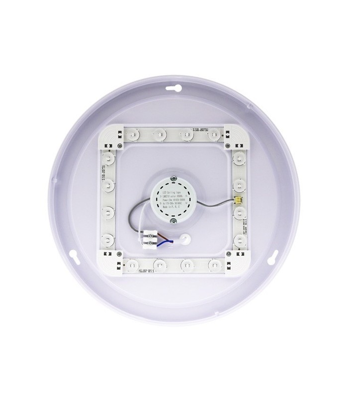 Plafón LED superficie 24W 2.000Lm 180º IP20 Redondo Ice