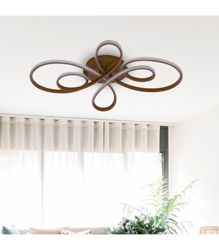 Lámpara de Techo Fleow Brown 62W 5580Lm CCT