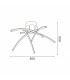 Lámpara de Techo Aranha Cromo 78W 6000Lm CCT