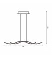 Lámpara Colgante TWIST CROMO 32W 2880Lm CCT