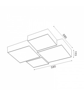 Plafón Led EMIN 84W 6720Lm CCT