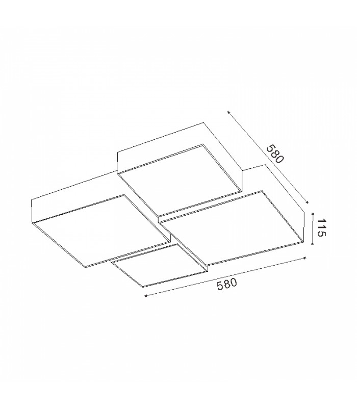 Plafón Led EMIN 84W 6720Lm CCT
