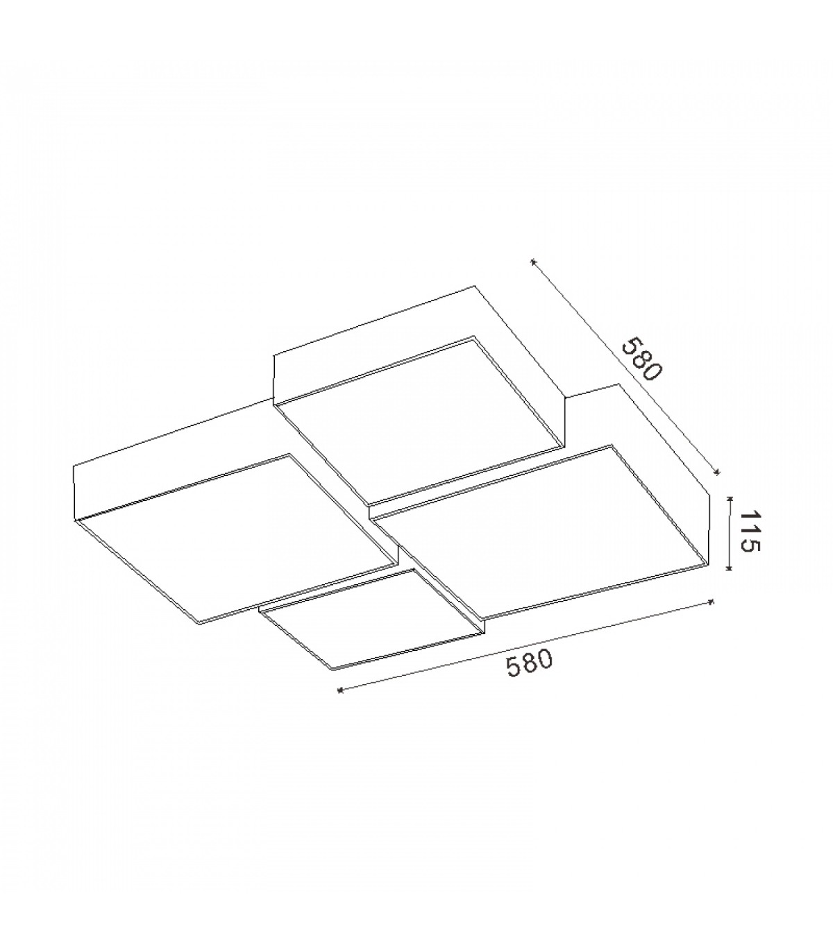 Plafón Led EMIN 84W 6720Lm CCT