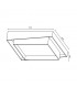Plafón Led CIRAN 120W 9600Lm CCT