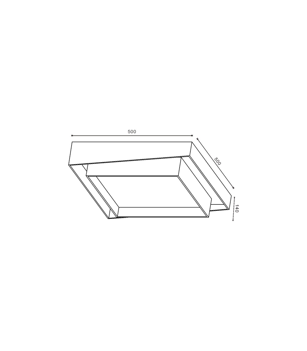 Plafón Led CIRAN 120W 9600Lm CCT