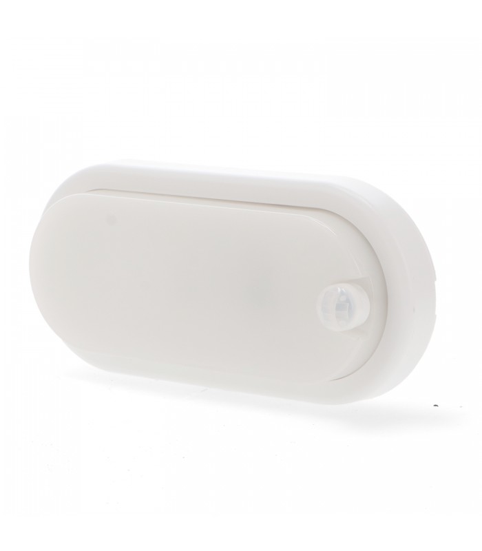 Aplique Ovalado Led SPHERE 12W 960LM IP54 Con Detector De Presencia