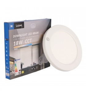 Downlight / Plafón Led KRAM con Sensor 18W 1500Lm CCT