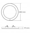 Downlight / Plafón Led KRAM con Sensor 18W 1500Lm CCT