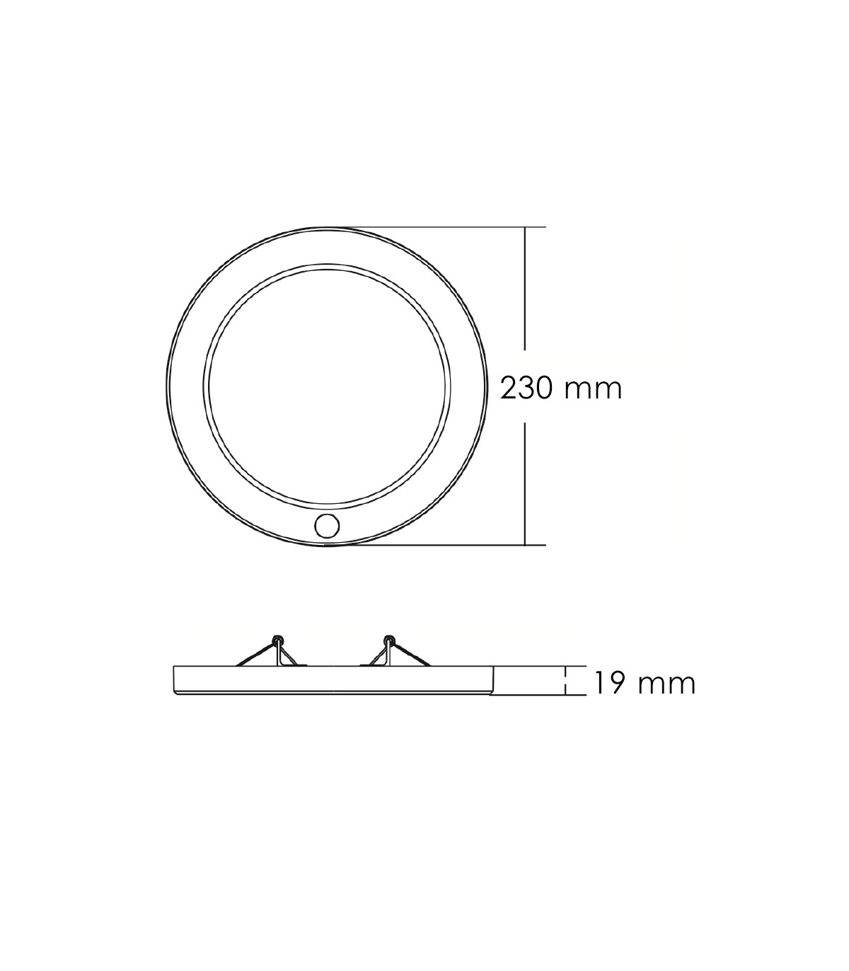 Downlight / Plafón Led KRAM con Sensor 18W 1500Lm CCT