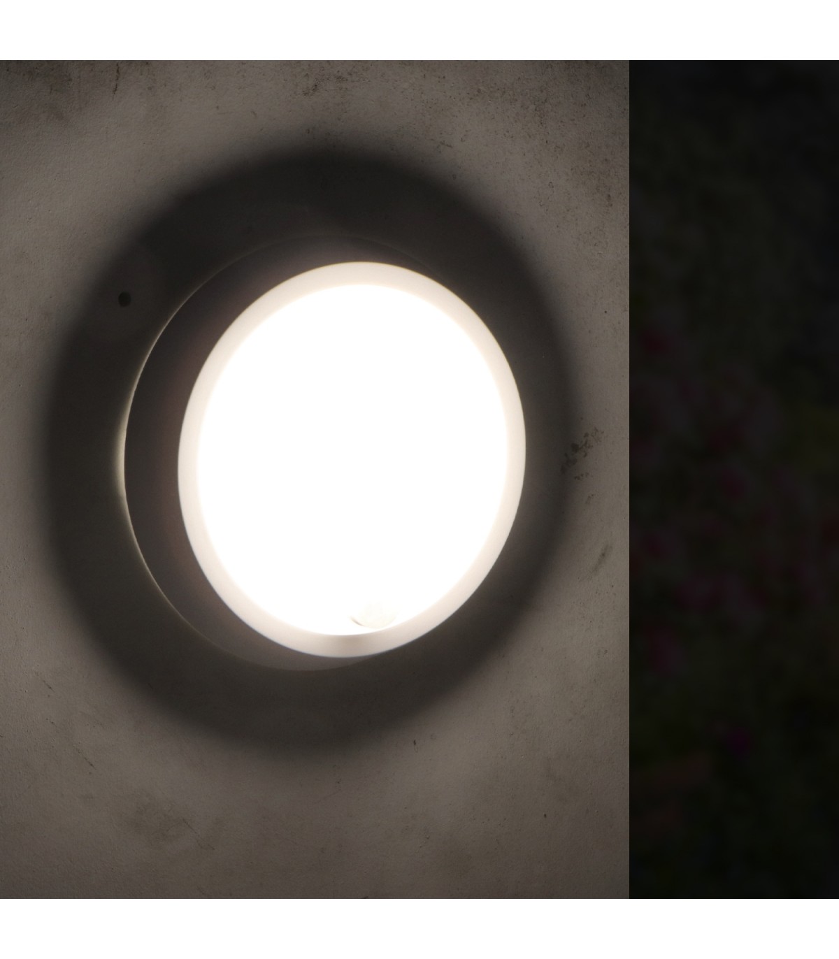 Aplique Redondo Led SPHERE 12W 960LM IP54 Con Detector De Presencia