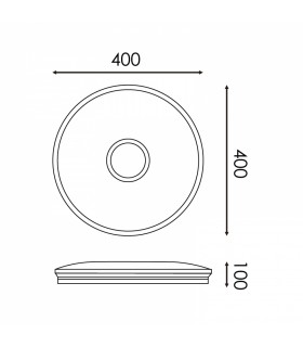 Plafón Led Bari 40W 3600Lm CCT