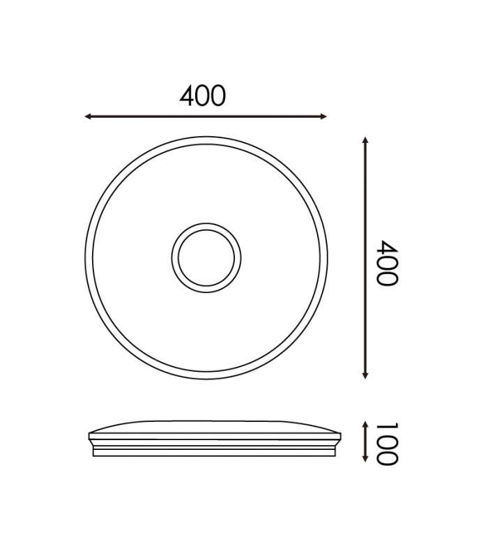 Plafón Led Bari 40W 3600Lm CCT