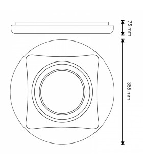 Plafón Led REMO 40W 3600Lm CCT