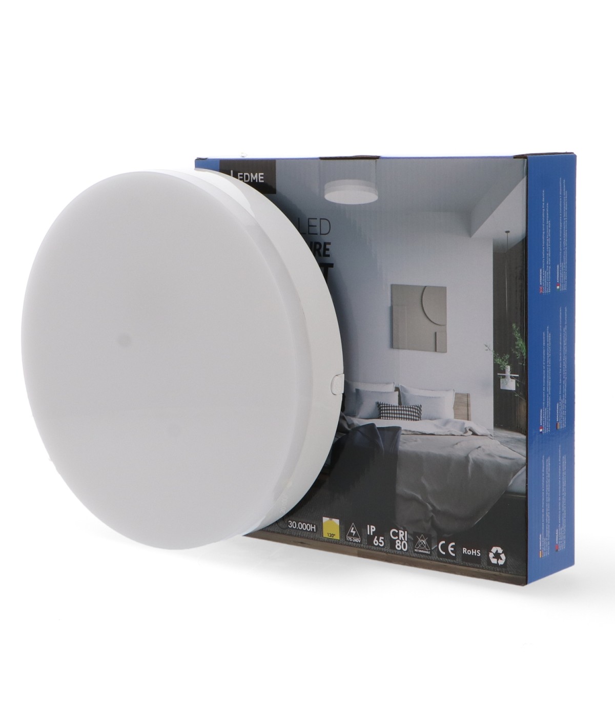 Plafón LED Round Nature 24-18-15-12W 2400-1800-1500-1200Lm IP65 CCT