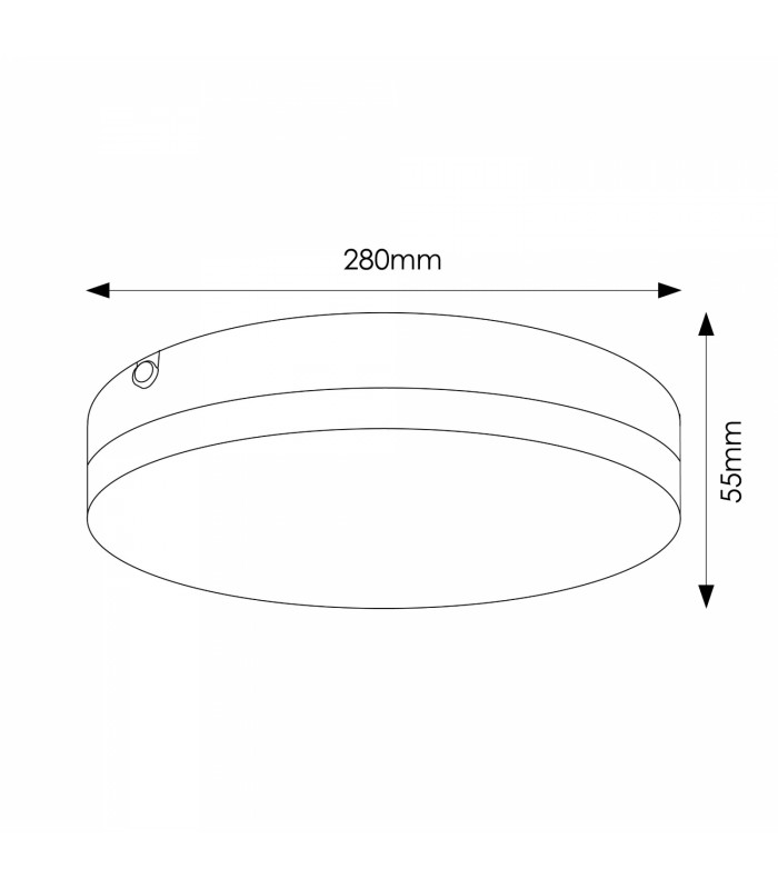 Plafón LED Round Nature 24-18-15-12W 2400-1800-1500-1200Lm IP65 CCT