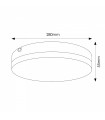 Plafón LED Round Nature 24-18-15-12W 2400-1800-1500-1200Lm IP65 CCT