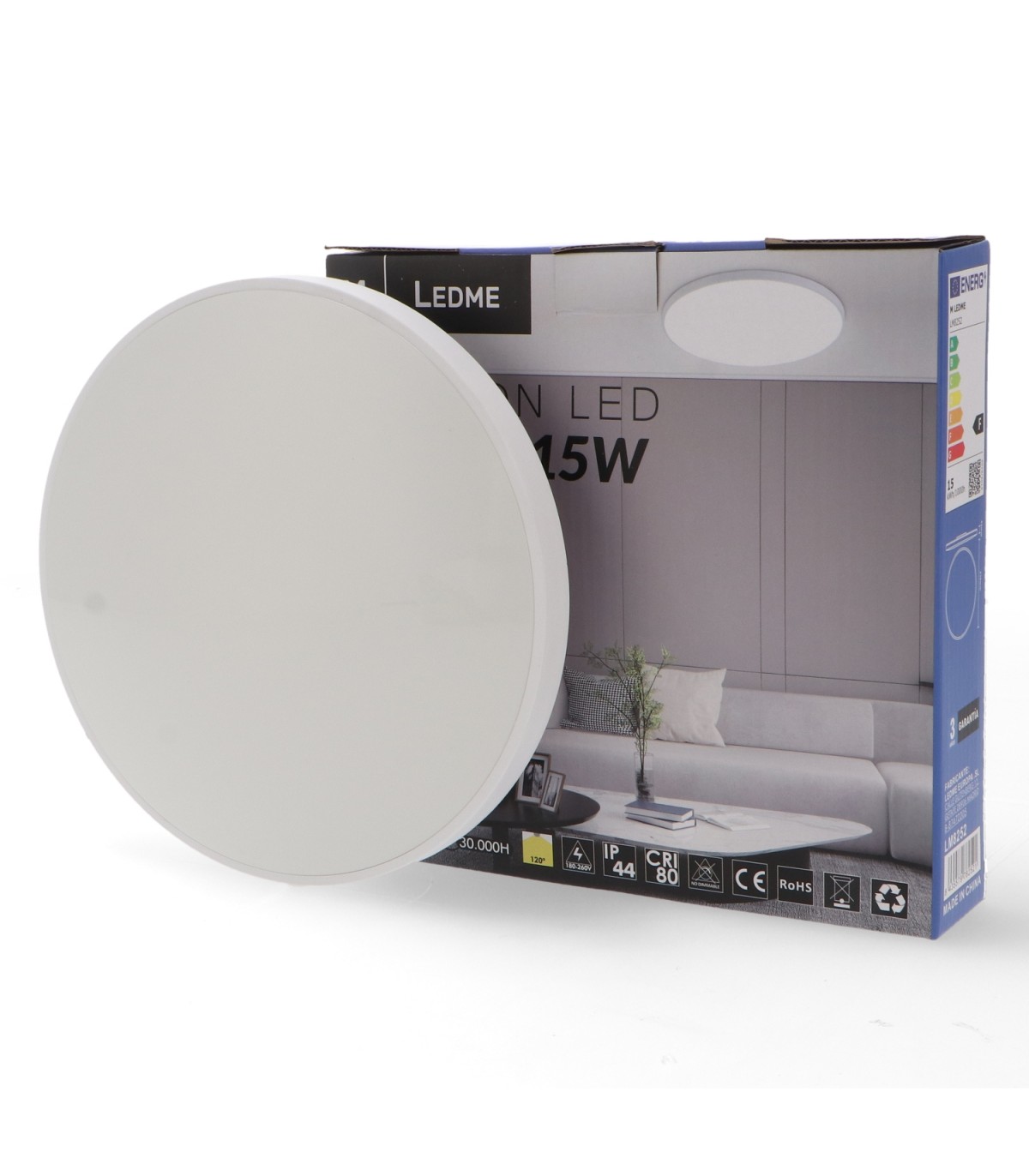 Plafón Led SENSE 15W 1500Lm IP44