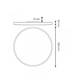 Plafón Led SENSE 15W 1500Lm IP44