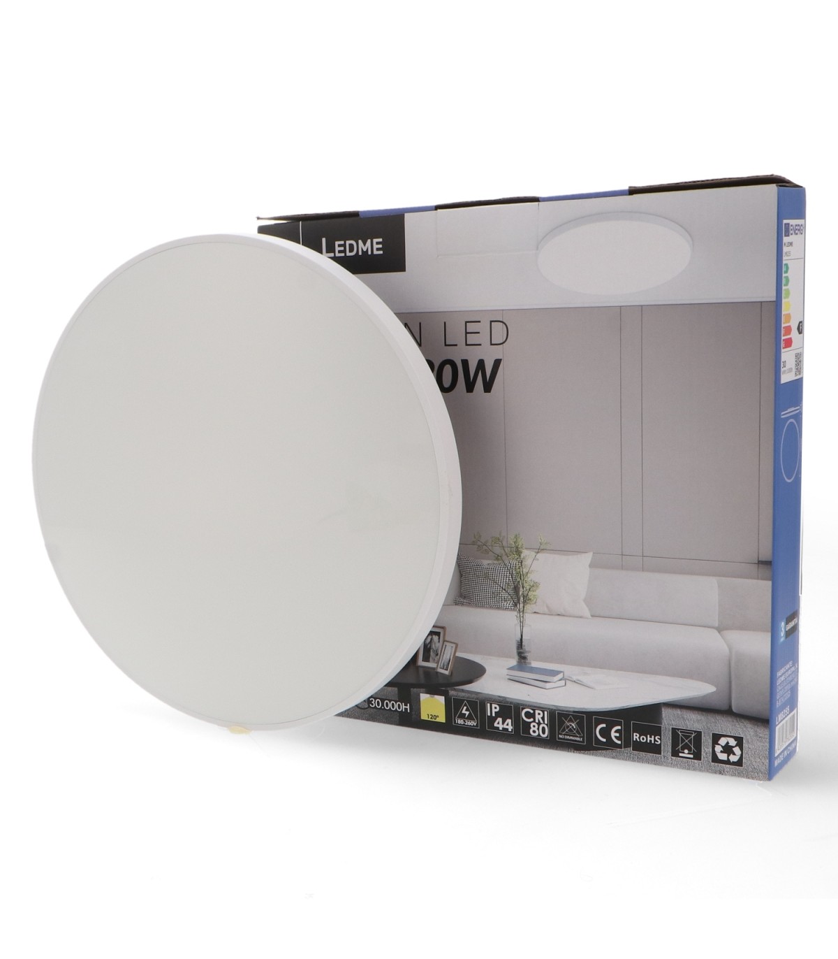 Plafón Led SENSE 30W 3000Lm IP44