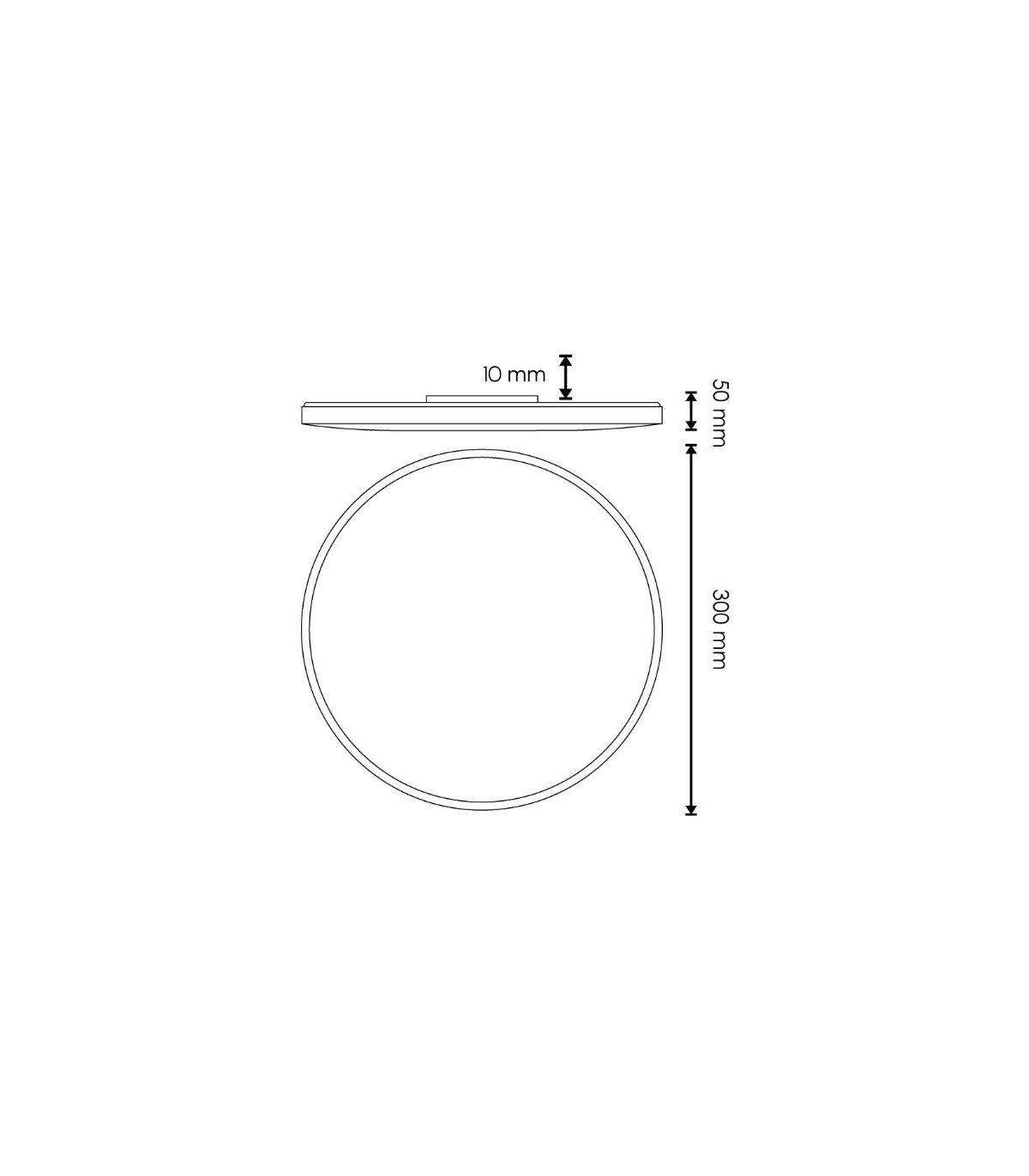Plafón Led SENSE 30W 3000Lm IP44