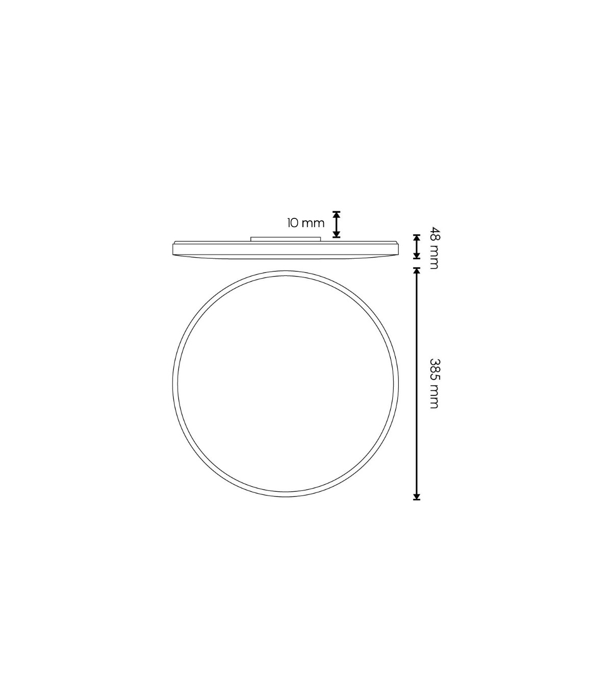 Plafón Led SENSE 40W 4000Lm IP44