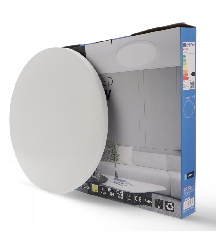Plafón Led SENSE 50W 5000Lm IP44