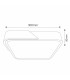 Plafón Wood Square Negro/Madera 24W 2400Lm CCT