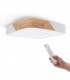 Plafón Wood Square Blanco/Madera 24W 2400Lm CCT