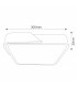 Plafón Wood Square Blanco/Madera 24W 2400Lm CCT