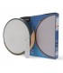 Plafón Wood Round Gris/Madera 24W 2400Lm CCT